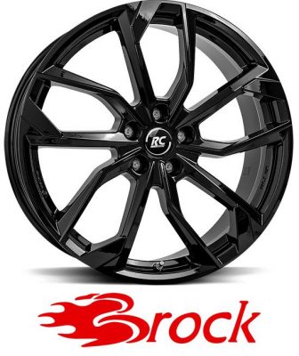 Vanne Brock RC34 jako: 5x112, koko: 17, ET: 36, KR: 66.6, Shiny Black