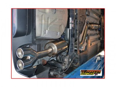 Metallinen katalysaattori 200cpsi + Keskiputki, ruostumaston teräs, 70mm Peugeot RCZ 1.6 Turbo (147kW) vm.2010-2015, Ragazzon