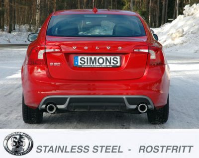 Loppuvaimennin Volvo S60/V60 D2/D3/D4/D5/DRIVe 2WD/4WD 10-, Simons