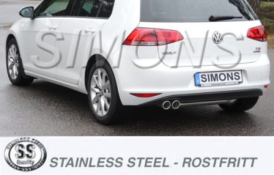 Pakoputkisto VW Golf VII 1.2TSI/1.4TSI 12-, Simons