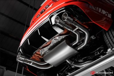 Keskiputki, ruostumaston teräs + Takavaimennin vasen/oikea, carbon ulostulo 2x90mm Audi RS3 (typ 8P) Sedan 2.5TFSI Quattro (294kW) vm.2017-, Ragazzon