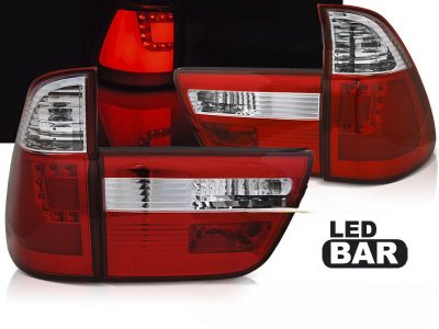 Led takavalot Bmw X5 E53 09.99-10.03, valk./pun. 