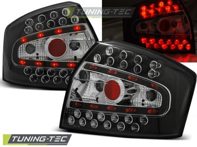 Led takavalot Audi A4 vm.8E vm.10.00-10.04 Sedan, musta 