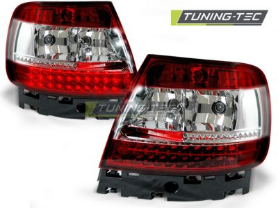 Led takavalot Audi A4 vm.B5 vm.11.94-09.00, puna/valko 