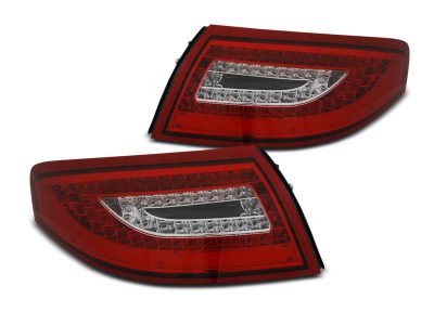 Led takavalot Porsche 911 996 vm.99-04, puna/valko 