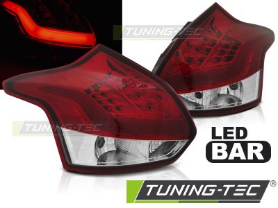 Led takavalot Ford Focus 3 vm.11-10.14 Hatchback, puna/valko 