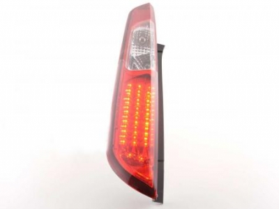 Led takavalot Ford Focus 2 5-ov vm.08-10, punainen/kirkas, FK-Automotive