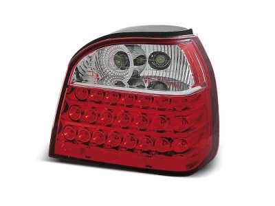 Led takavalot VW Golf 3 vm.09.91-08.97, puna/valko 