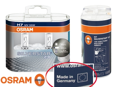 OSRAM SILVERSTAR 2.0 H7 Xenon Polttimo