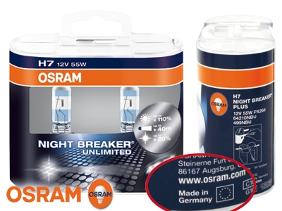 OSRAM NGHT BREAKER Unlimited H7 12V/55W