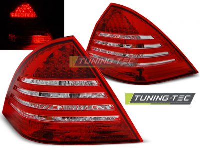 Led takavalot Mercedes-Benz C-srj W203 Sedan vm.00-04, puna/valko 