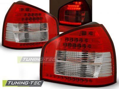 Led takavalot Audi A3 vm.08.96-08.00, puna/valko 