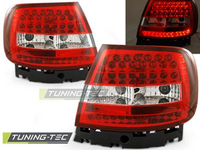 Led takavalot Audi A4 vm.11.94-09.00, puna/valko 