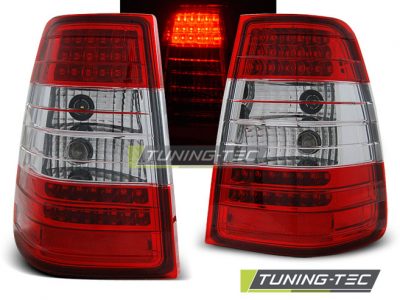 Led takavalot Mercedes-Benz W124 E-srj kombi vm. 09.85-95, puna/valko 