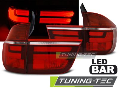 Led takavalot Bmw X5 E70 vm.03.07-05.10, puna/valko 